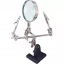 Holder for soldering with magnifier InLine 43046