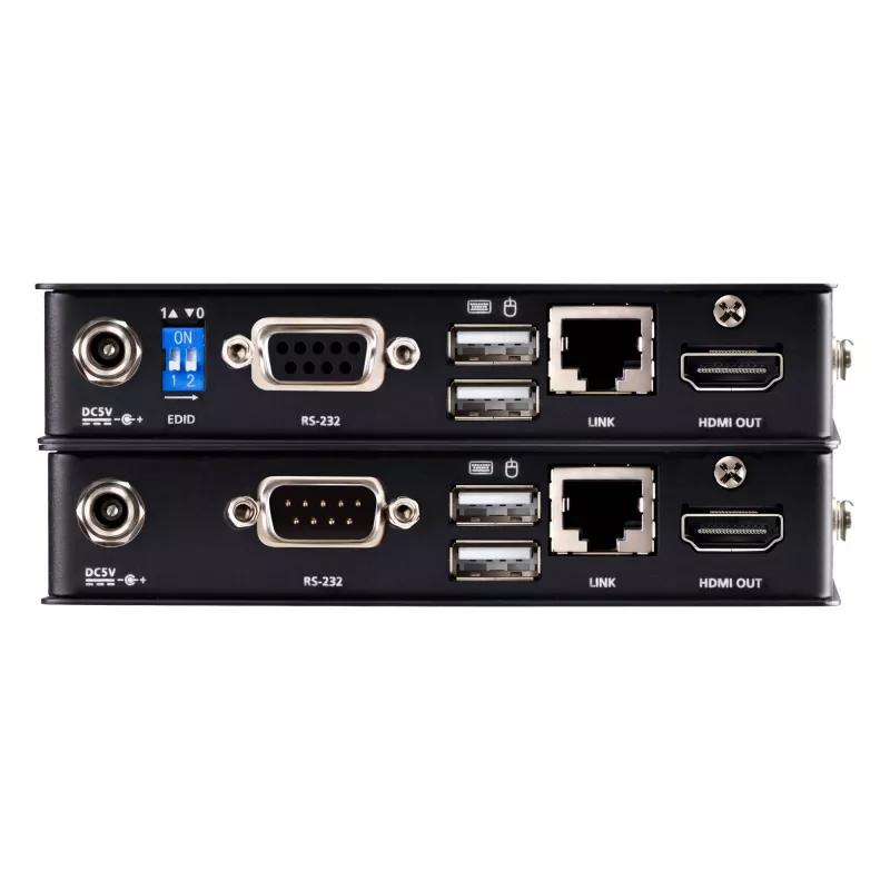 ATEN CE801-AT-G USB True 4K HDMI Cat6 extender KVM (4K @ 70 m / FHD 1080p @ 100 m), HDMI, USB Type-A, RS-232