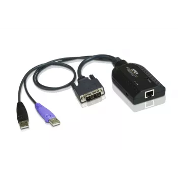 Cavo adattatore KVM ATEN USB - DVI su Cat5e/6 (modulo CPU), USB, USB, DVI-D, nero, viola, RJ-45, 1 x RJ-45