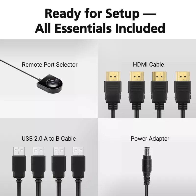Switch KVMP ATEN 4 porte USB 4K HDMI USB tastiera mouse video