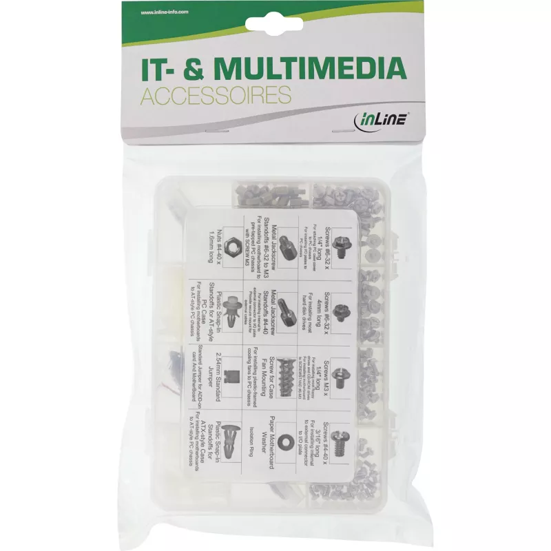 Set viti per PC/server InLine in custodia con 550 pz. in totale