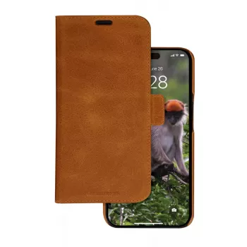Custodia con folio dbramante1928 Lynge iPhone 15 Tan monocolore marrone