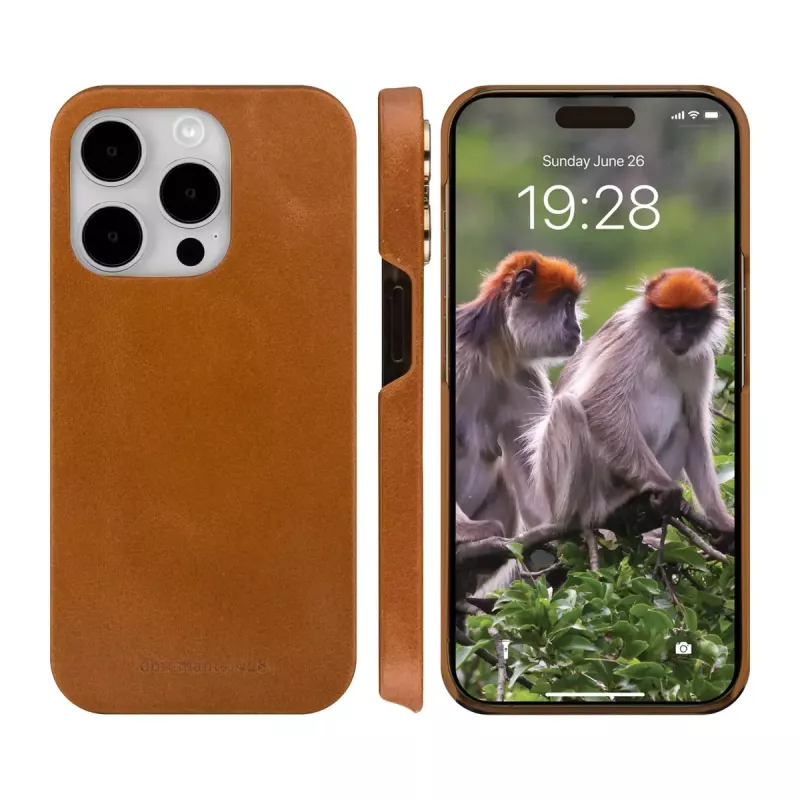 Custodia con folio dbramante1928 Lynge iPhone 15 Pro marrone
