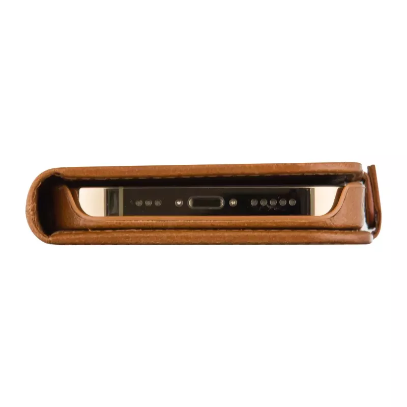Custodia con folio dbramante1928 Lynge iPhone 15 Pro marrone