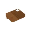 dbramante1928 Lynge LY61GT001181 custodia a libro per Apple iPhone 12/12 Pro, in pelle granulata, marrone chiaro