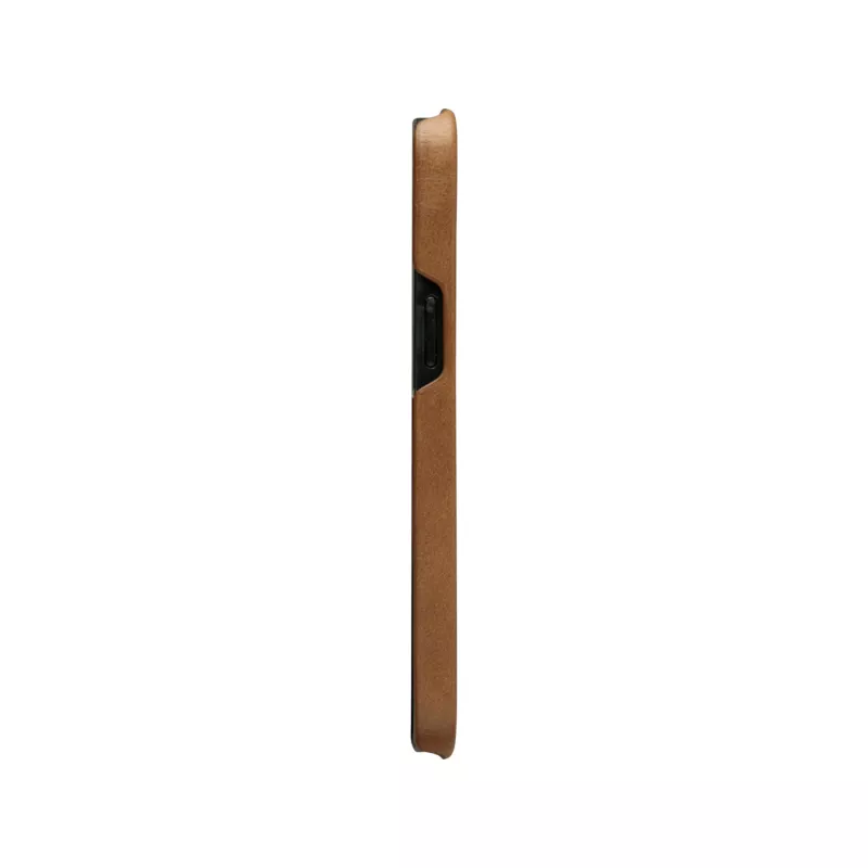 dbramante1928 Lynge LY61GT001181 custodia a libro per Apple iPhone 12/12 Pro, in pelle granulata, marrone chiaro