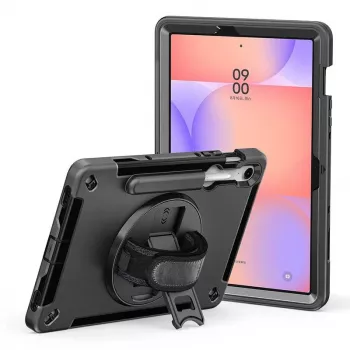 eSTUFF OHIO Defender Custodia per Samsung Galaxy Tab S10 Lite/S10 FE/S9 FE/S9, nero (ES68105002-BULK)