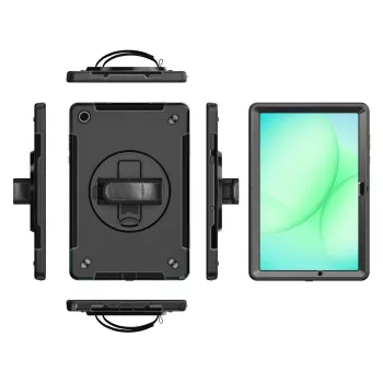 eSTUFF OHIO Defender custodia protettiva per Samsung Galaxy Tab A11+, con cinghia da mano, ES68105013-BULK