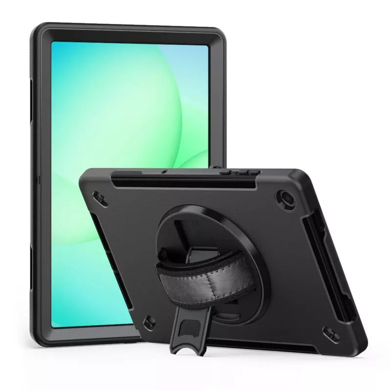 eSTUFF OHIO Defender custodia protettiva per Samsung Galaxy Tab A11+, con cinghia da mano, ES68105013-BULK