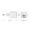 dbramante1928 re-charge Pro - caricabatterie da parete EU USBC30W+USBA18W-W