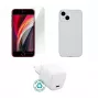 Caricabatterie mobile eSTUFF ES-KIT-IPHSE(2022) uso interno AC trasparente bianco USB Type-C