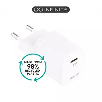 eSTUFF ES637025-BULK caricabatterie mobile smartphone bianco AC ricarica rapida uso interno