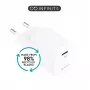 eSTUFF ES637025-BULK caricabatterie mobile smartphone bianco AC ricarica rapida uso interno