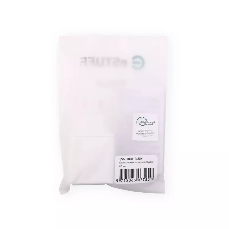 eSTUFF ES637031-BULK caricabatterie per dispositivi mobili smartphone bianco AC ricarica rapida uso interno