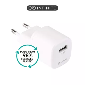 eSTUFF ES637001-BULK caricabatterie per dispositivi mobili smartphone bianco AC uso interno