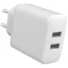 Caricabatterie per uso interno eSTUFF ES637005 smartphone bianco 2 porte USB 5V