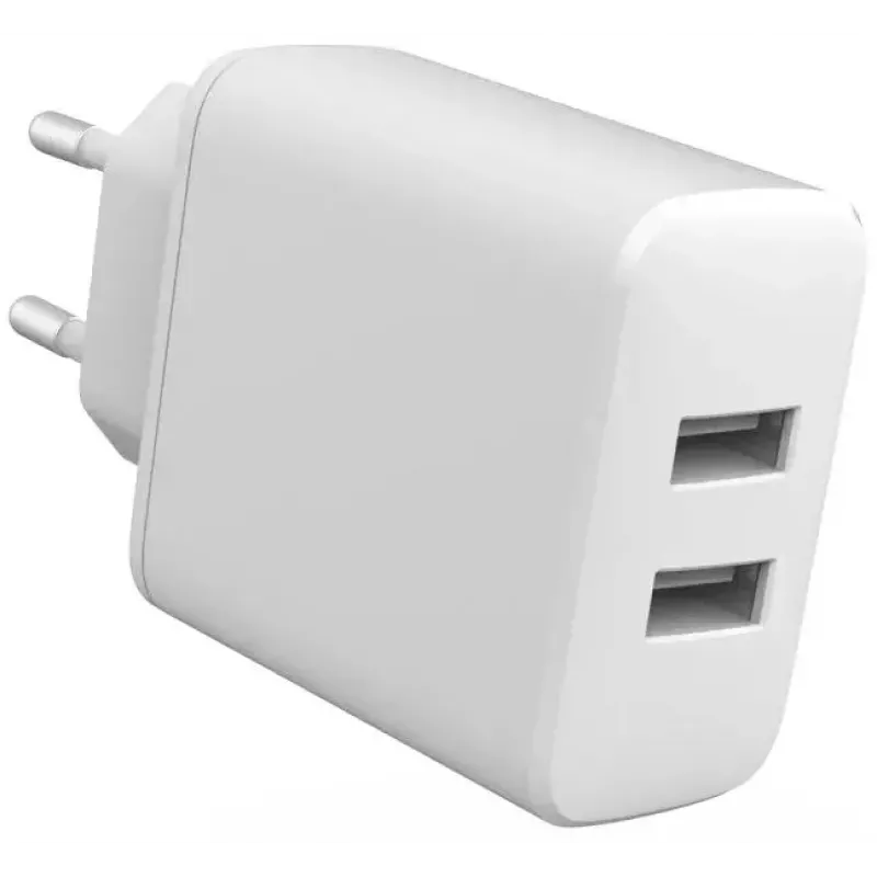 Caricabatterie per uso interno eSTUFF ES637005 smartphone bianco 2 porte USB 5V