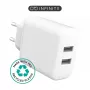 Caricabatterie per uso interno eSTUFF ES637005 smartphone bianco 2 porte USB 5V
