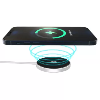 eSTUFF ES638100 caricabatterie mobile smartphone alluminio AC ricarica wireless ricarica rapida interno