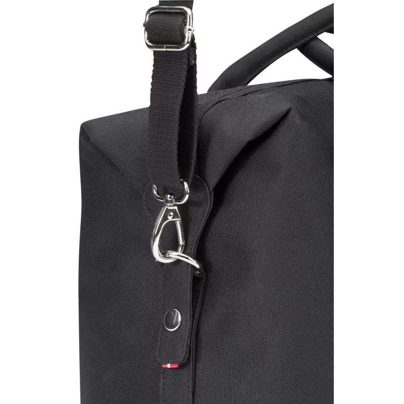 Borsa dbramante1928 Broadway Weekender in materiale riciclato nero con manico 900 g