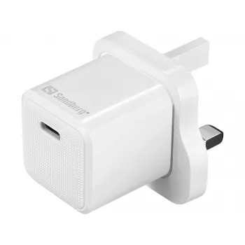 Caricabatterie USB-C SANDBERG 441-64 20W spina UK – ricarica rapida con USB Power Delivery