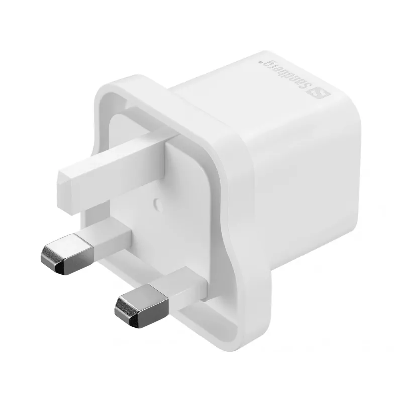 Caricabatterie USB-C SANDBERG 441-64 20W spina UK – ricarica rapida con USB Power Delivery
