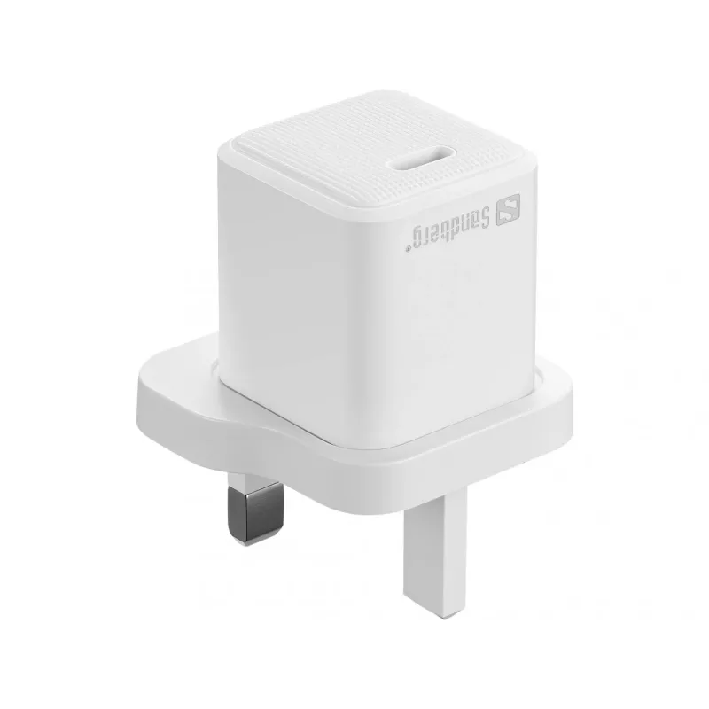 Caricabatterie USB-C SANDBERG 441-64 20W spina UK – ricarica rapida con USB Power Delivery