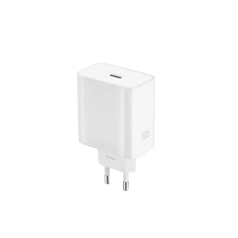 Caricabatterie OnePlus SUPERVOOC per interni caricabatterie rapido AC per smartphone bianco