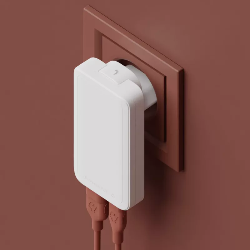 dbramante1928 Pro - caricabatterie slim EU/US - USB-C 65W+USB-A 30W - W