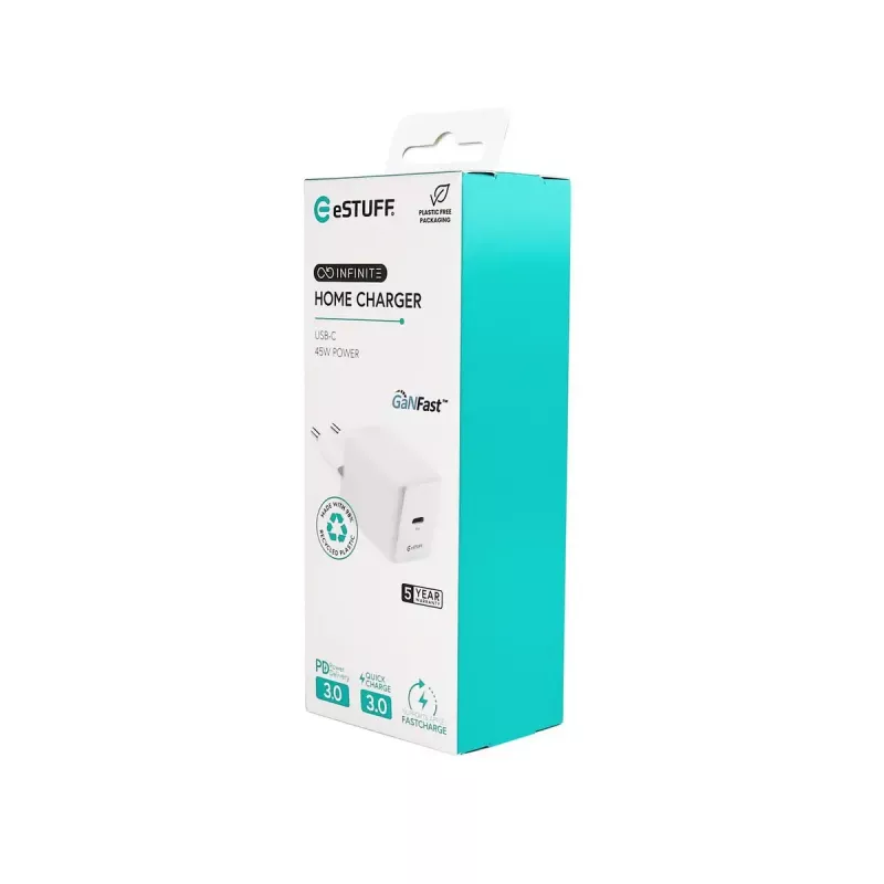 Caricabatterie USB-C eSTUFF INFINITE ES637046 EU PD 45W GaN