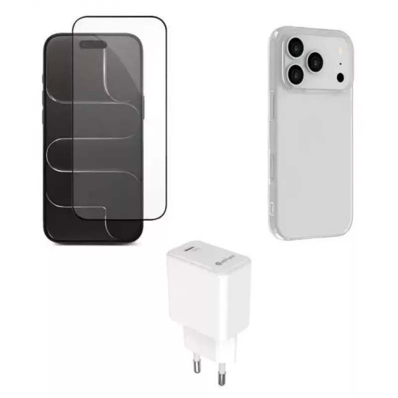 Kit alimentatore eSTUFF ES-KIT-IPH17PROMAX per iPhone 17 Pro Max set di ricarica e cavo