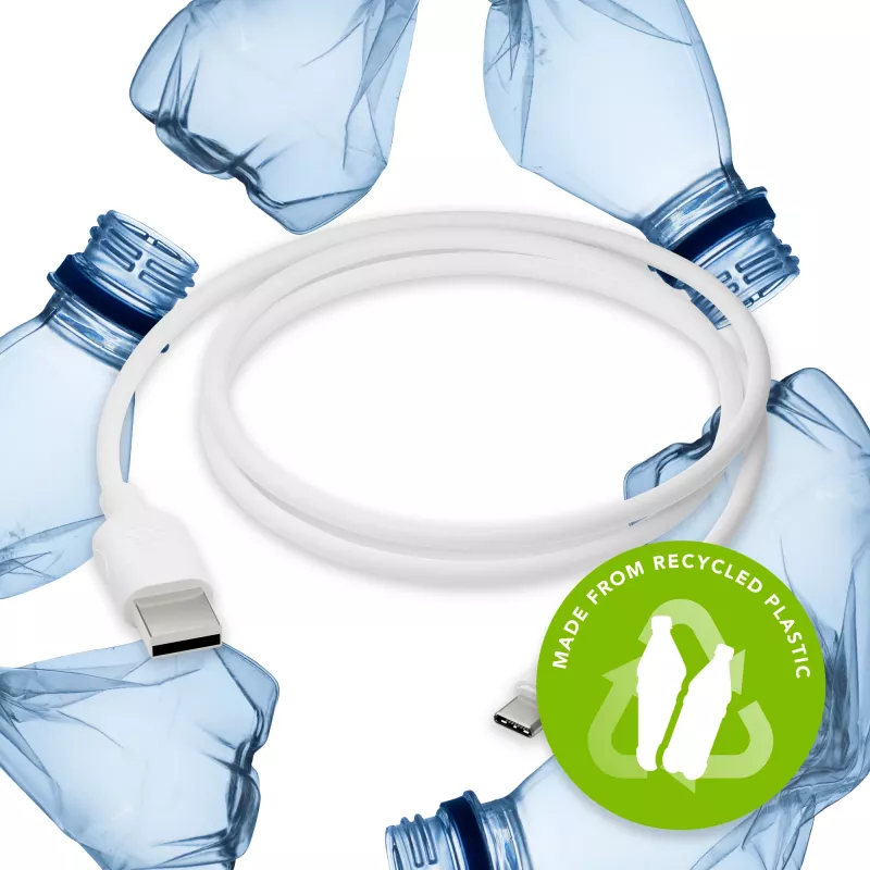 dbramante1928 re-charge Pro CB12ACWH7088 cavo da USB-A a USB-C, 1,2 m, USB 2.0, 480 Mbps, 36W, plastica 100 % riciclata, bianco