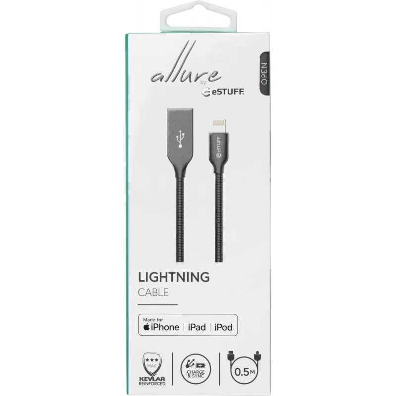 Cavo Lightning eSTUFF ES601065 0,5 m grigio