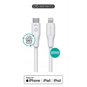 Cavo Lightning eSTUFF ES602370-BULK 3 m USB-C 2,4A
