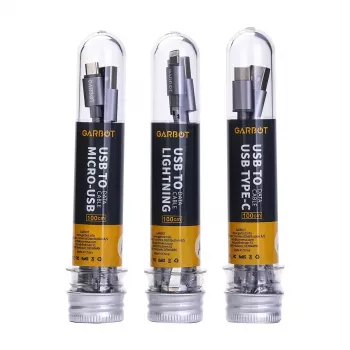 Cavo USB Garbot C-05-10195 1 m USB A Micro-USB B argento