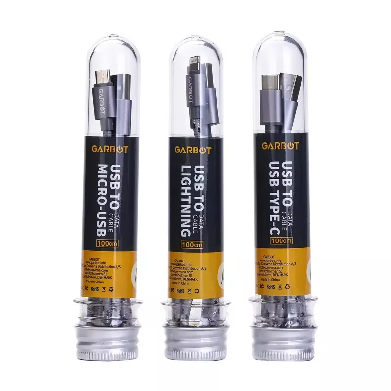 Cavo USB Garbot C-05-10195 1 m USB A Micro-USB B argento