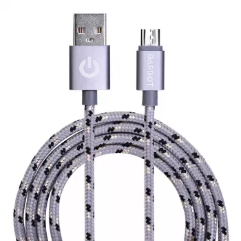 Cavo USB Garbot C-05-10195 1 m USB A Micro-USB B argento