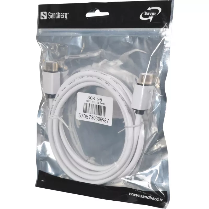 Cavo HDMI 2.0 Sandberg, 2 m SAVER