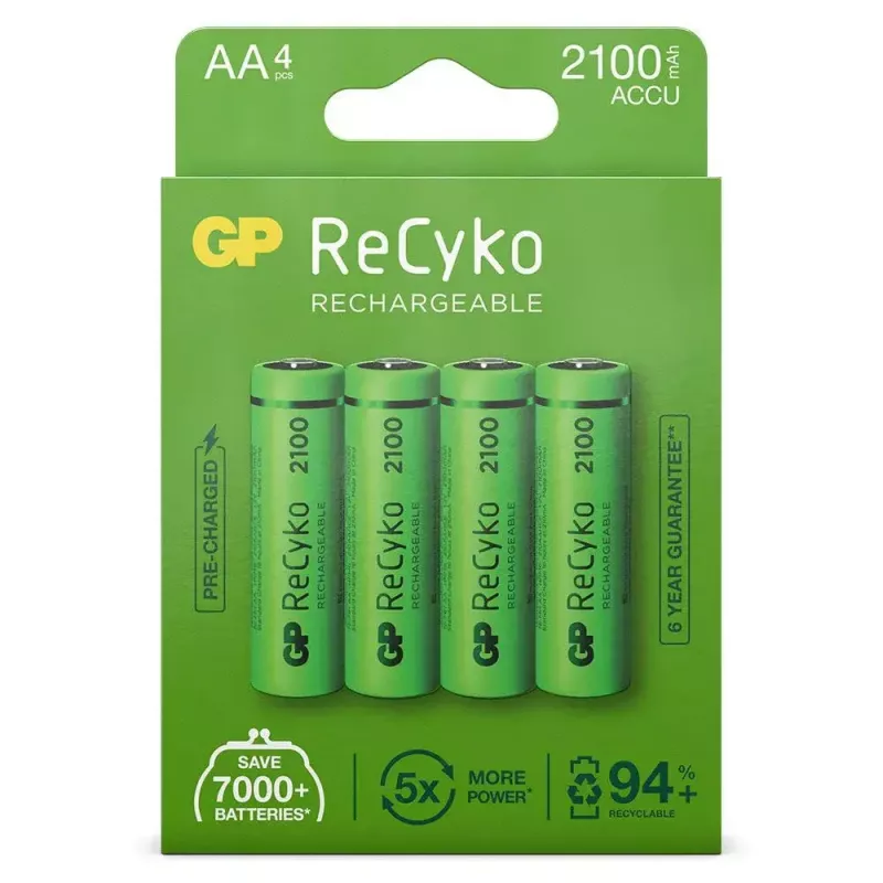 Batteria ricaricabile GP Batterie ReCyko+ 2100mAh 4 pz. AA NiMH