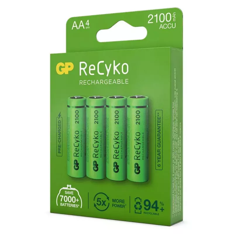Batteria ricaricabile GP Batterie ReCyko+ 2100mAh 4 pz. AA NiMH
