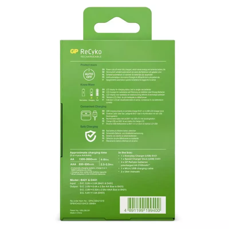 Caricabatterie GP Batterie PowerBank B421