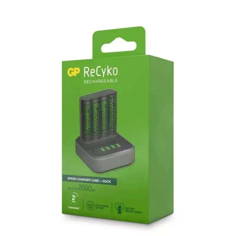 Caricabatterie GP Batterie ReCyko M451 USB NiMH AA AAA