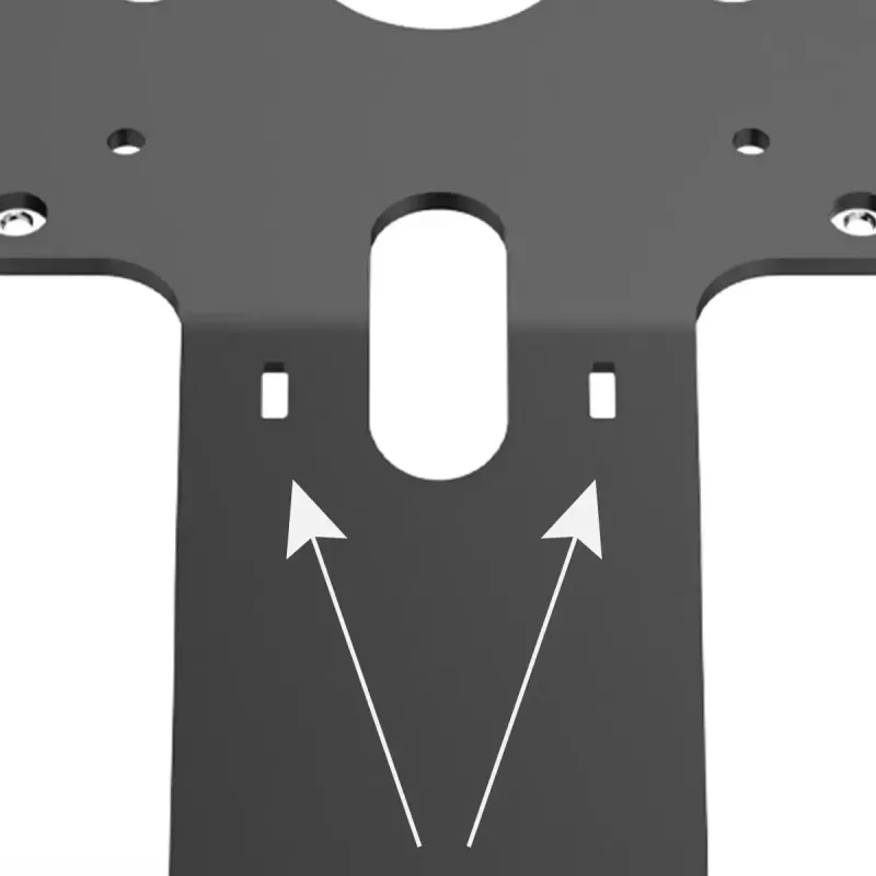 Supporto multimediale Compulocks VESA Fixed 45 Degree Core Counter Stand nero alluminio