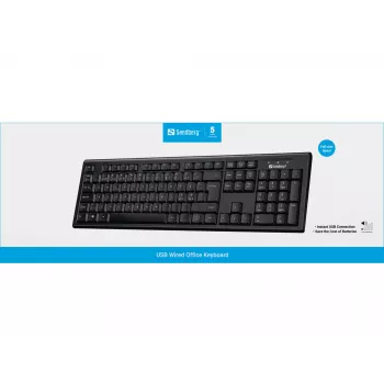 Tastiera Sandberg USB Wired Office Nord