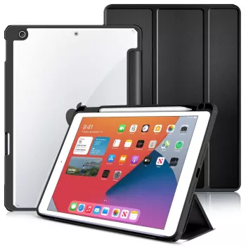 Custodia tablet eSTUFF ES68200001-BULK 25,9 cm (10,2 inch) Folio nero, trasparente
