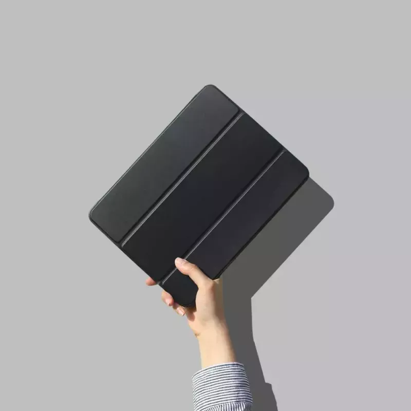 eSTUFF SEATTLE custodia per penna iPad 9.7 2018/2017 – pelle PU nera