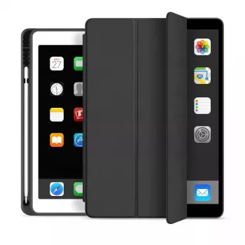 eSTUFF SEATTLE custodia per penna iPad 9.7 2018/2017 – pelle PU nera