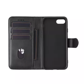 Custodia portafoglio eSTUFF ES67110001-BULK per iPhone SE 2022/2020 nero