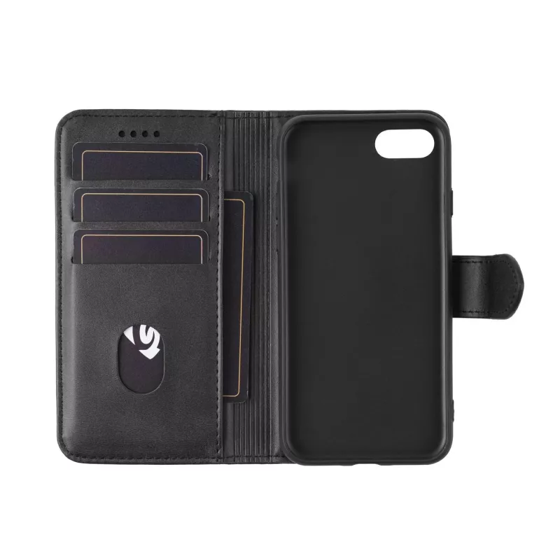 Custodia portafoglio eSTUFF ES67110001-BULK per iPhone SE 2022/2020 nero