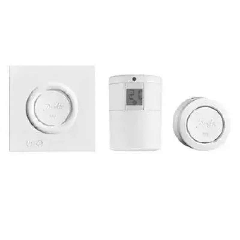 Danfoss Ally Starter Pack, gateway + termostato per radiatori, bianco (014G2440)
